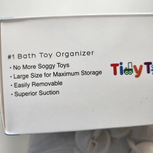 Tidy Toys Bath Toy Organizer With Suction Cups, White 1 Pack - Picture 3 of 6